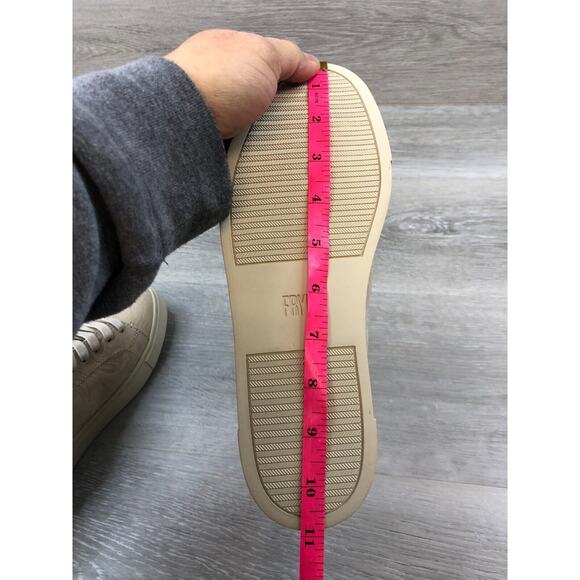 Frye Ivy Low FR40458-I Women 8.5M Beige Leather Floral LaceUp Casual SneakerShoe - Picture 8 of 9